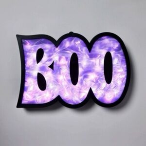 Hyde & EEK! 10” LED Flame Effect Boo Sign